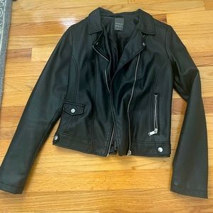 Primark faux leather moto jacket